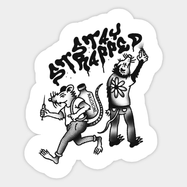 Stay Strapped Sticker by CORE Eugene